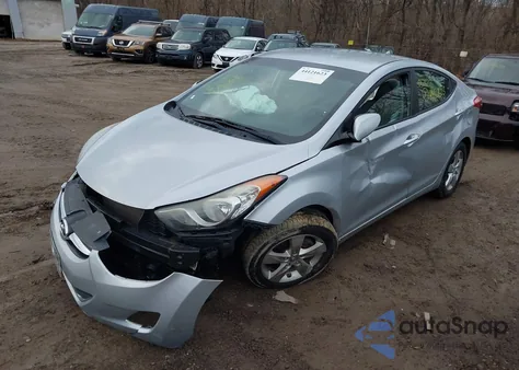 2012 Hyundai Elantra Gls from USA, damaged, VIN 5NPDH4AE2CH062633